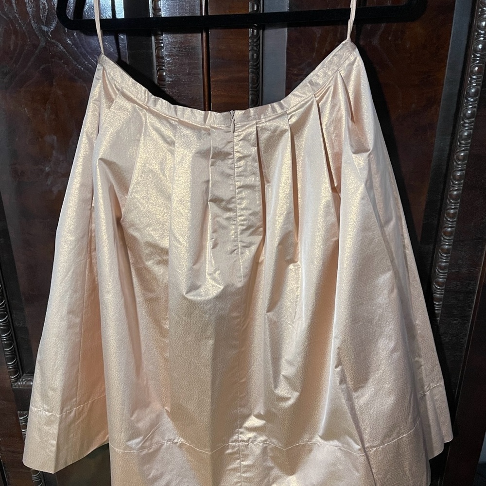 NWOT Barneys New York peach silk skirt